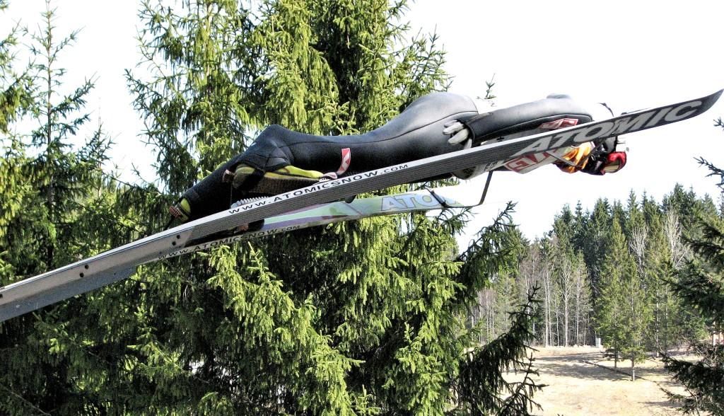 figura skoczna na skoczni w Holmenkollen Oslo