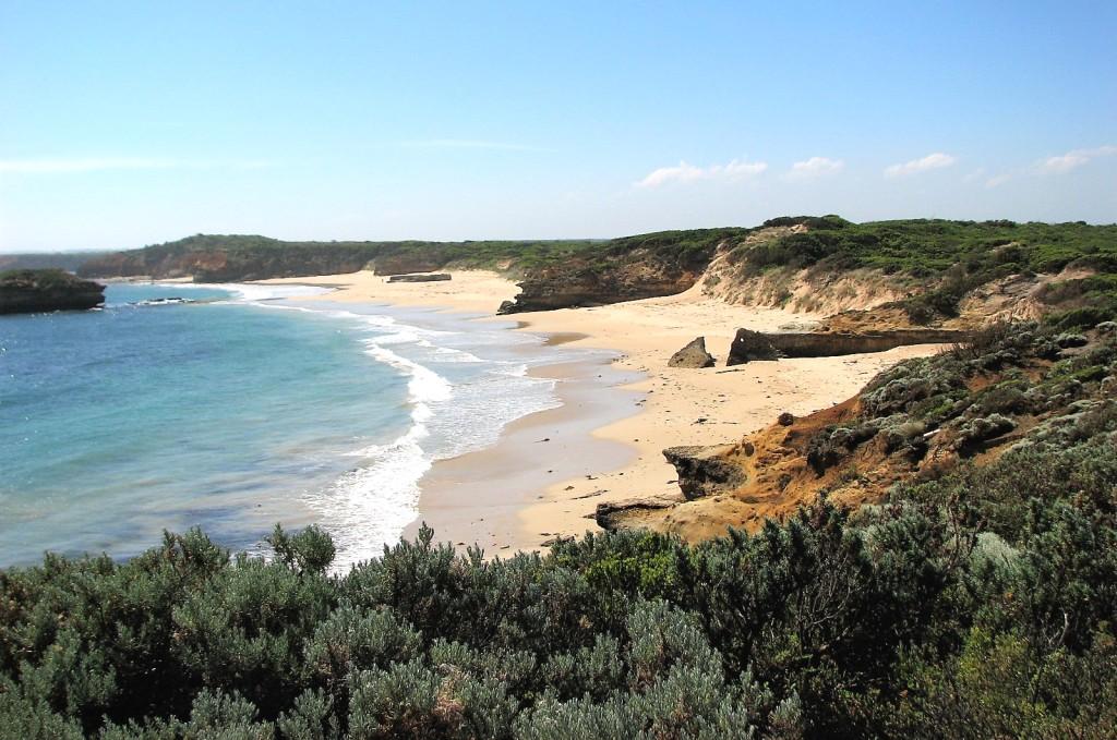 piękna plaża Bay of Martyrs Great Ocean Road Australia