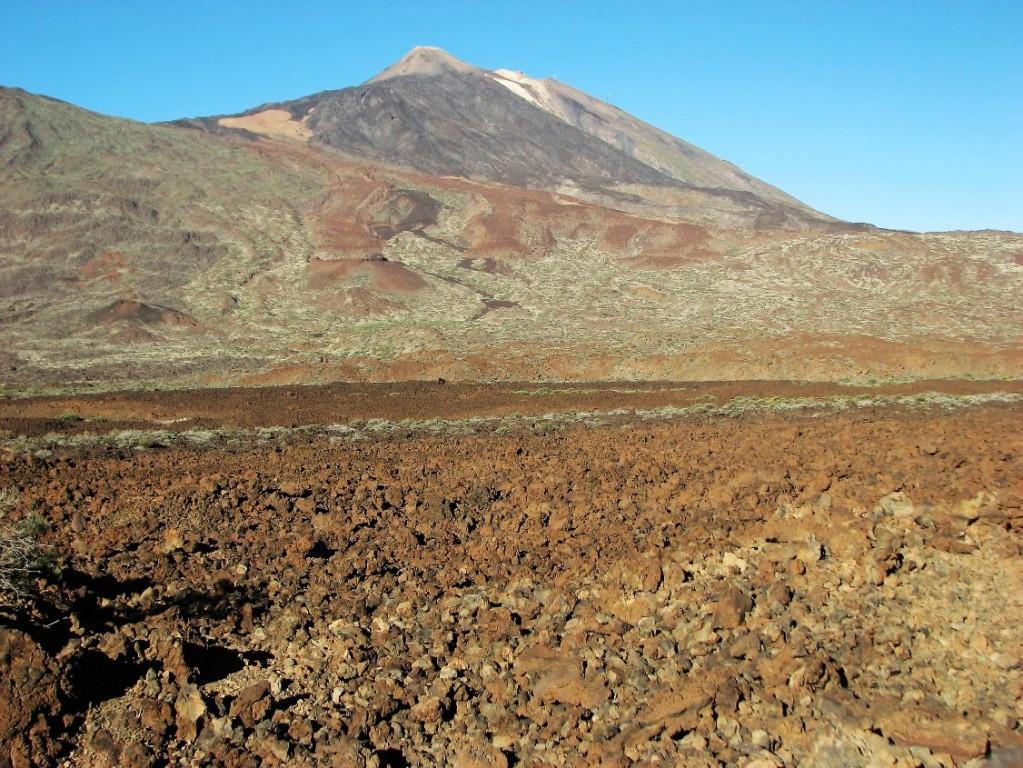 widok na Pico del Teide z kaldery Las Canadas