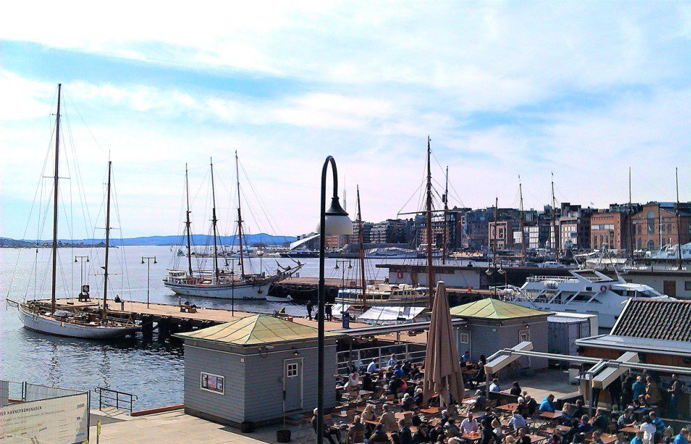 widok na port Oslo
