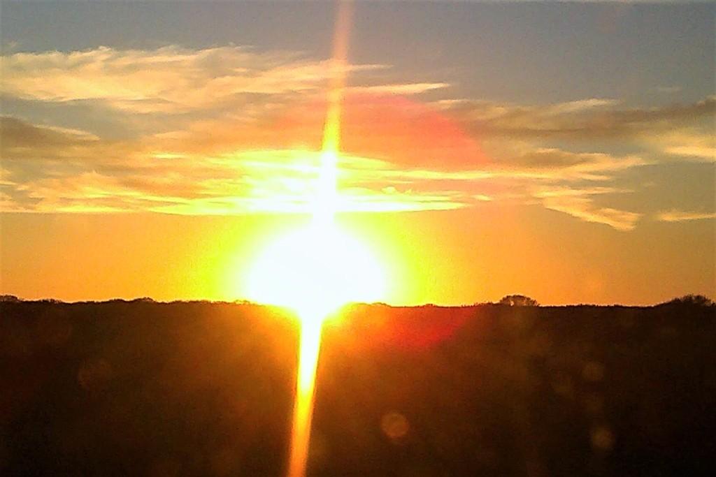 wschód słońca nad pustynią Australia