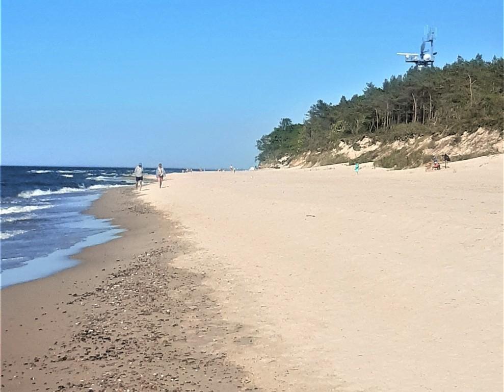 Plaża w Pleśnej w okolicy Gąsek