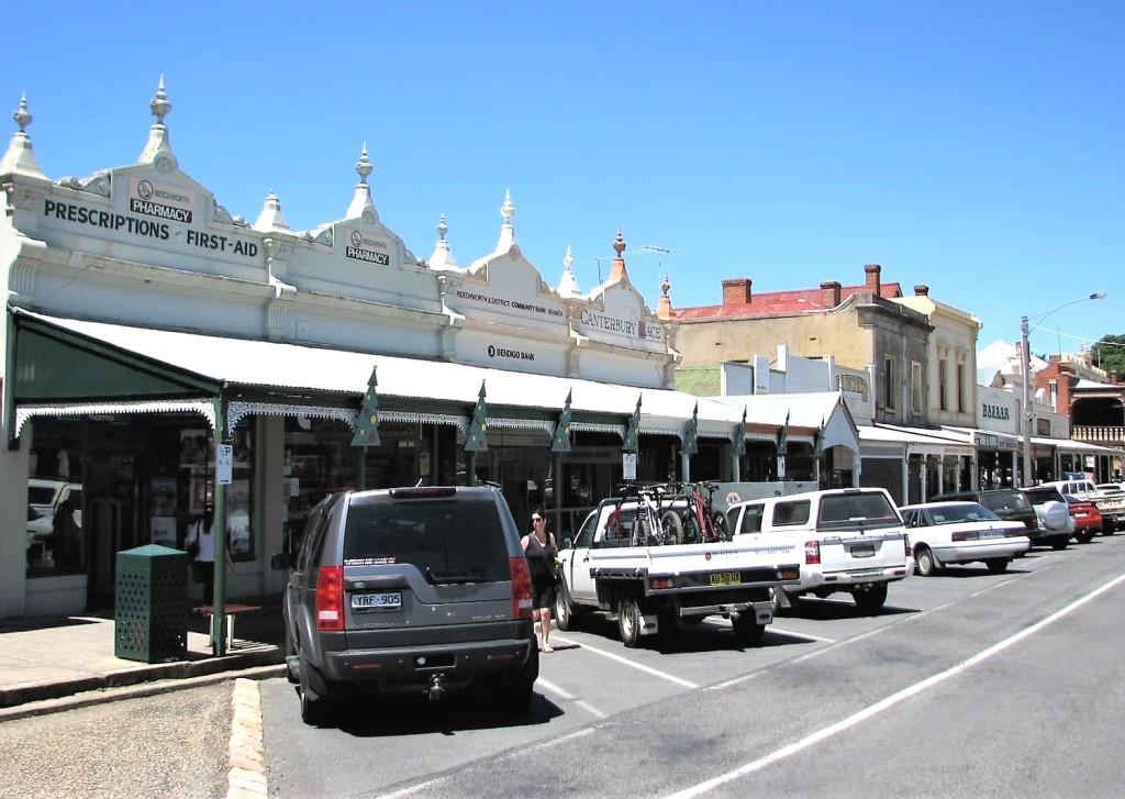 klimatyczna ulica w Beechworth Australia